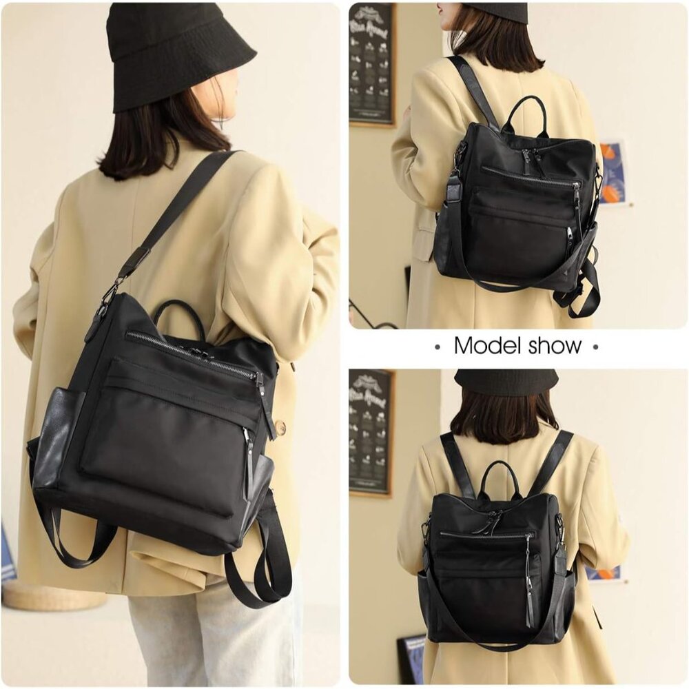 Practical Women's Convertible Backpack Handbag - … - image 2